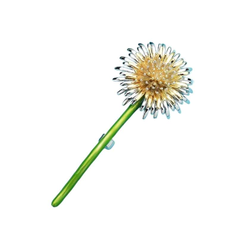 Women's brooch with dandelion design